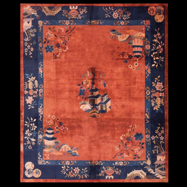 1920s Chinese Art Deco Carpet 